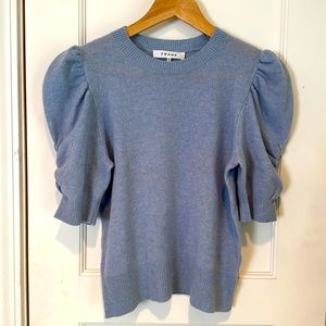 Frankie Crew Chambray Heather Frame sweater